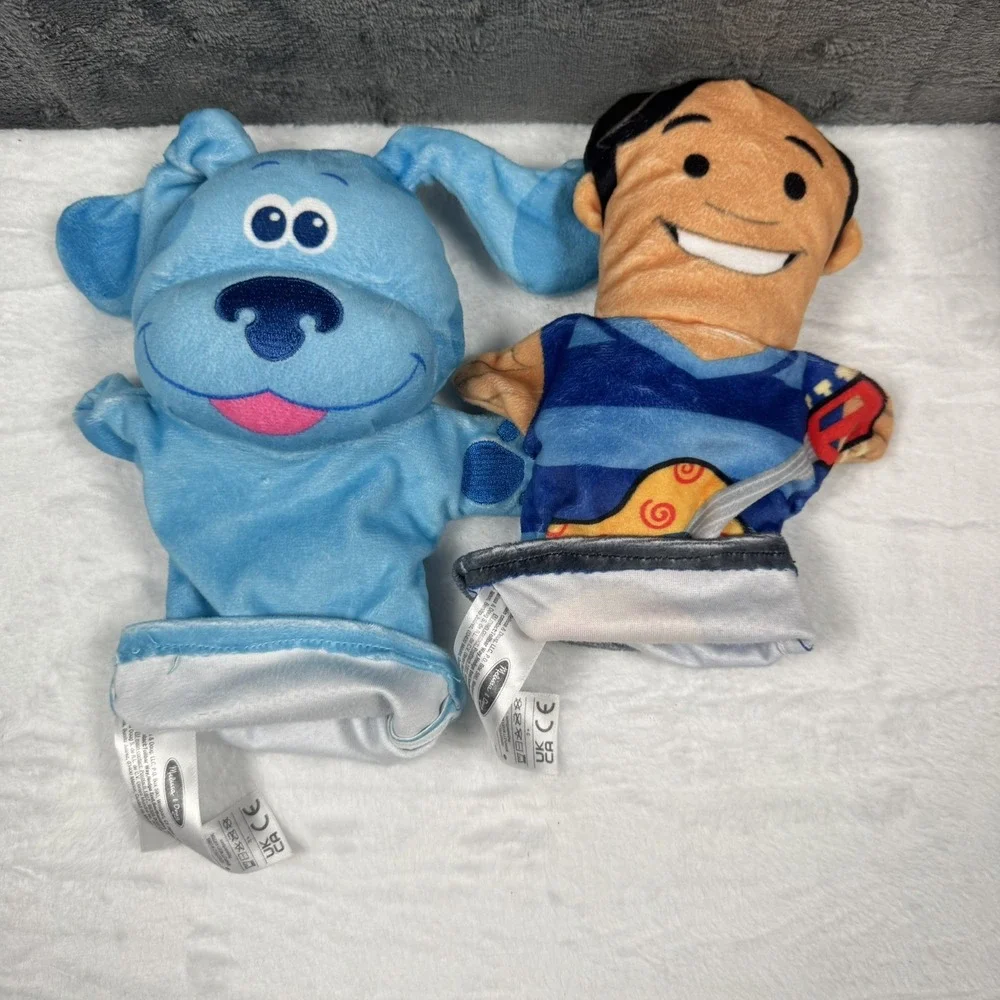 Melissa & Doug Blue's Clues Hand Puppets Set Blue & Joe Plush Toys 2021